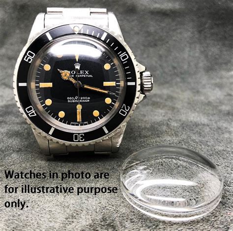 submariner rolex domed crystal for sale|Rolex crystal size chart.